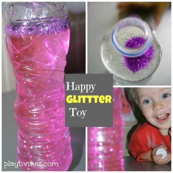 glitter water bottle