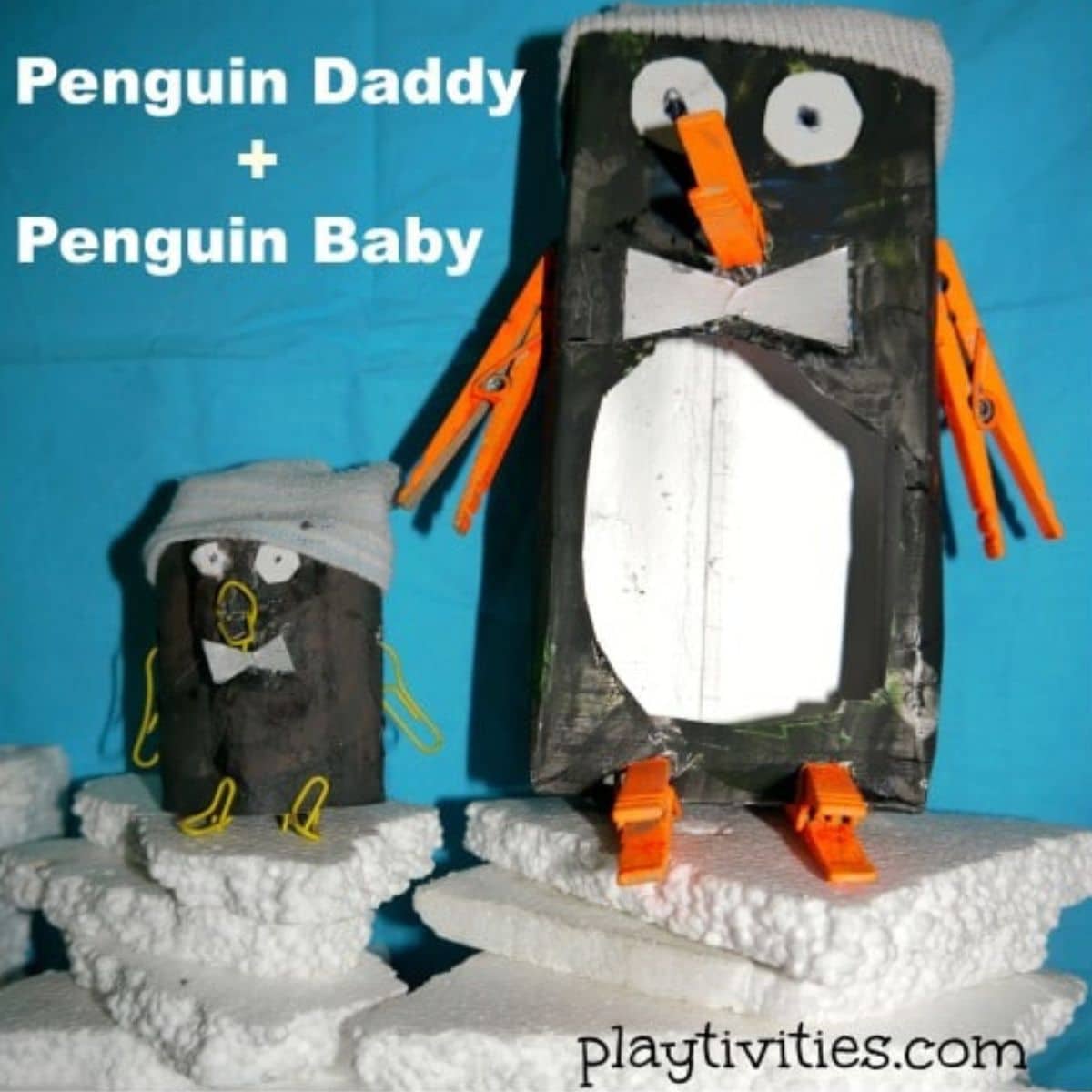Penguin Daddy and Baby craft.