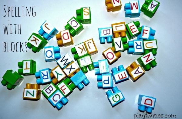 Spelling Activity with Blocks