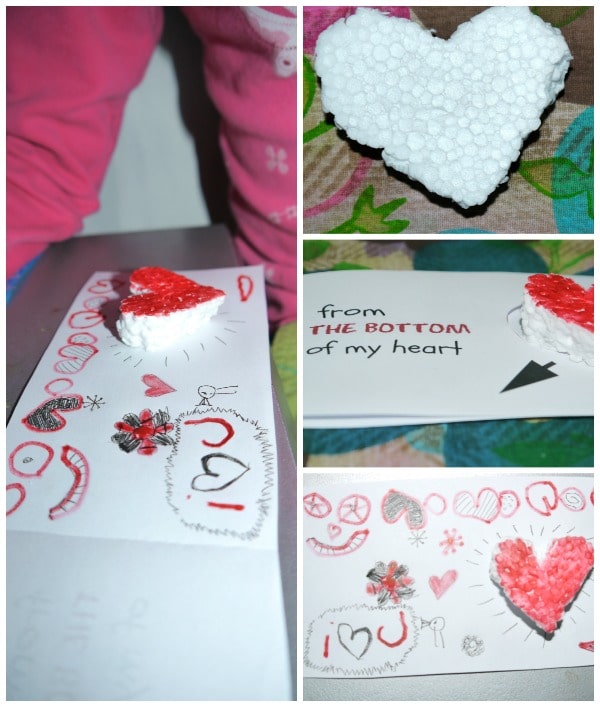 4 images of Valentines Printable for a Homemade Card