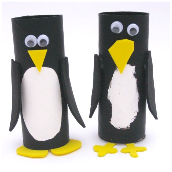 Toilet paper roll craft ideas penguin