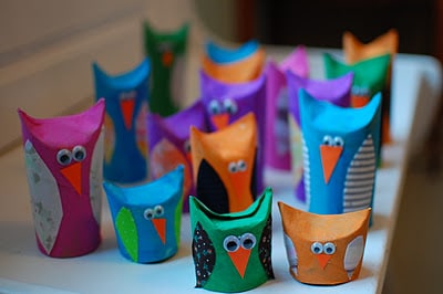 toilet paper roll craft ideas owl 