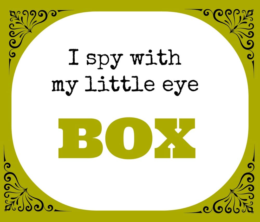 Spy box poster.
