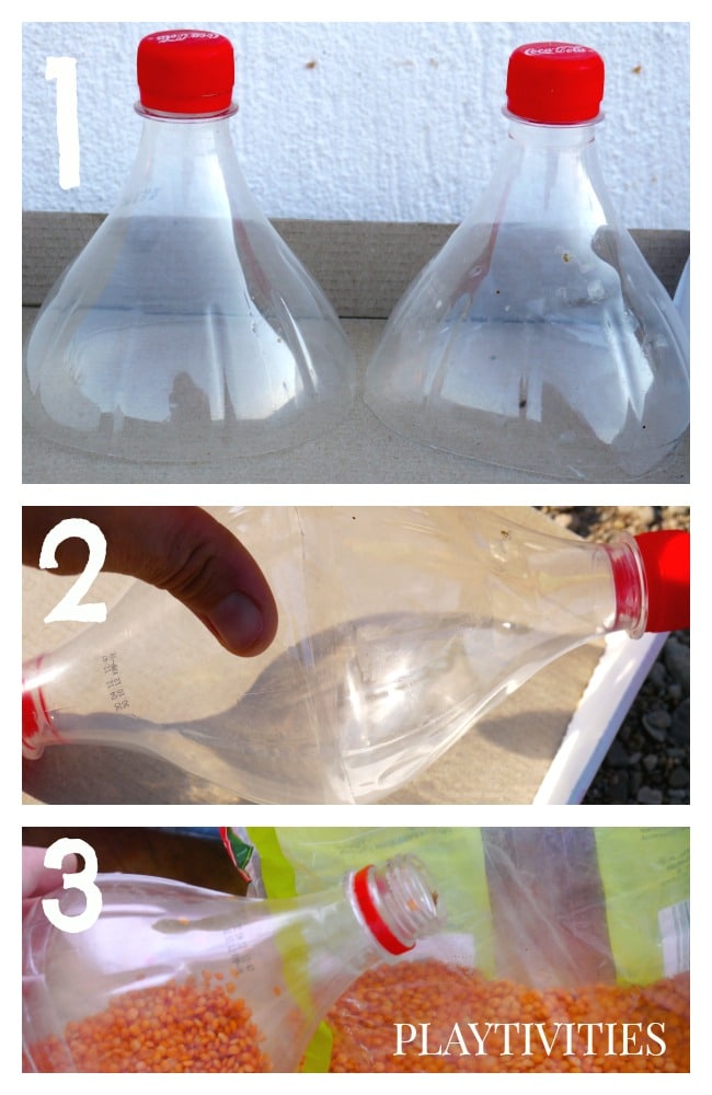 3 images of how to make a baby toy