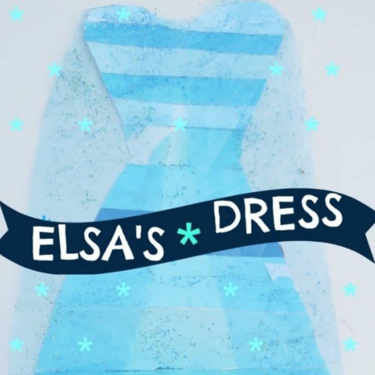 Elsa dress craft.