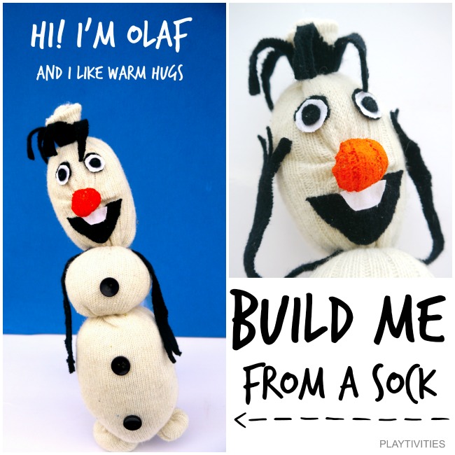 OLAF FROM A SOCK