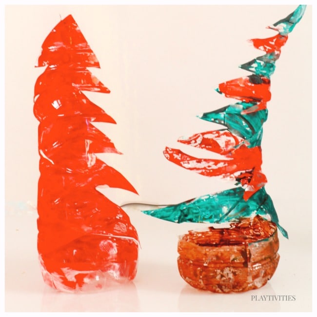 Christmas Tree Craft from Upcycled materials 