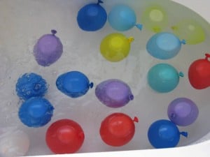Bunch of water balloons.