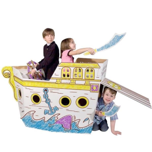 cardboard playhouse ship