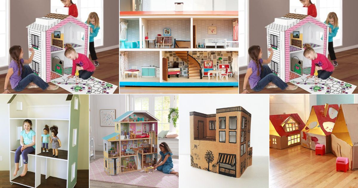 7 images of dream doll houses.