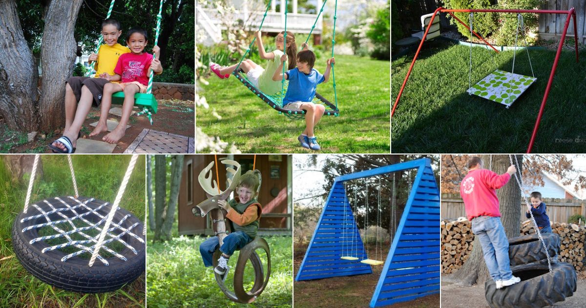 7 images of diy swings.