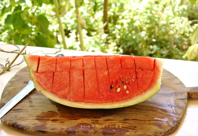 how to cut a watermelon easy way