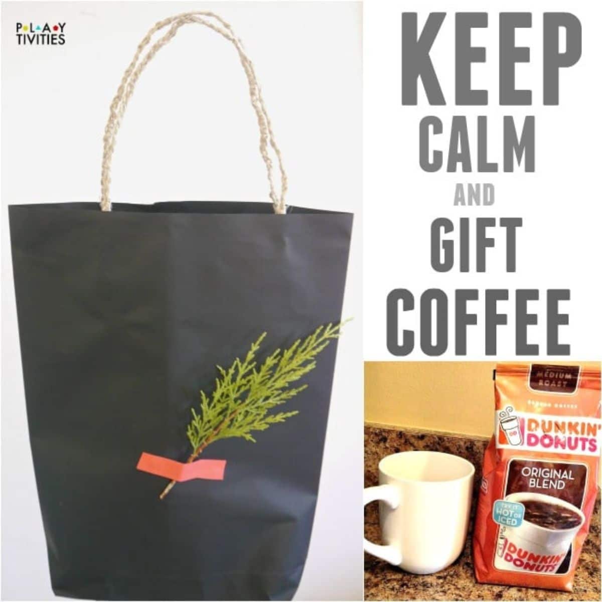 Keep cal and gift coffe poster.