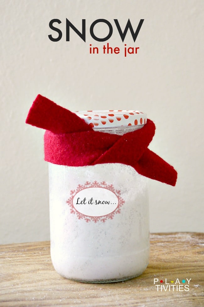 snow in the jar