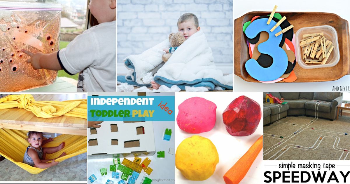Simple Independent Play Activities for Toddlers - Toddler Approved
