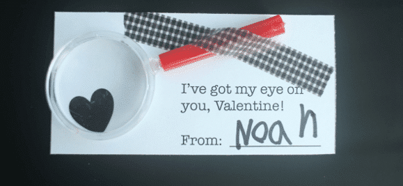 "I've had my eye on you" card valentine gift
