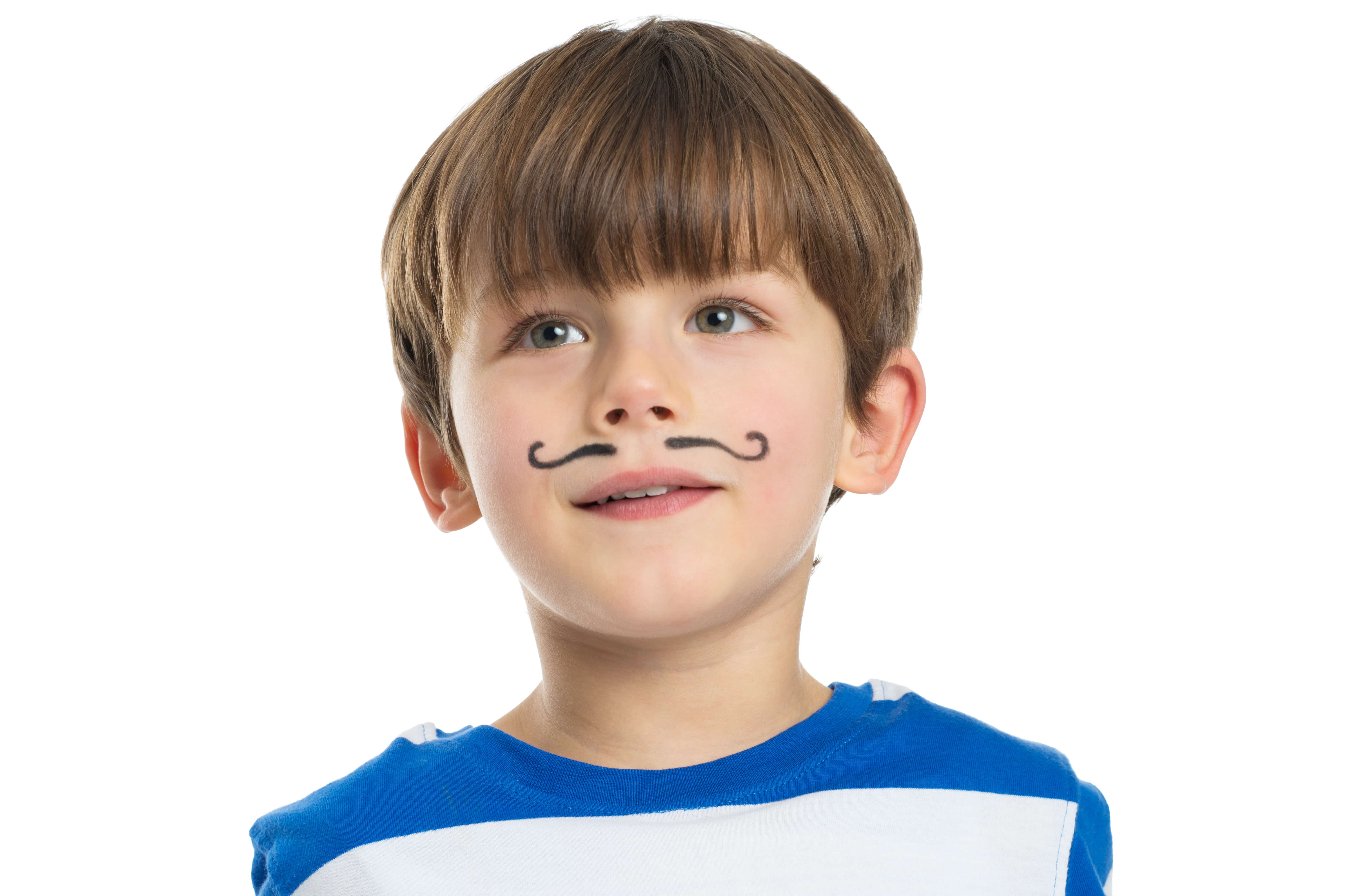 Mustache Prank on a kid.