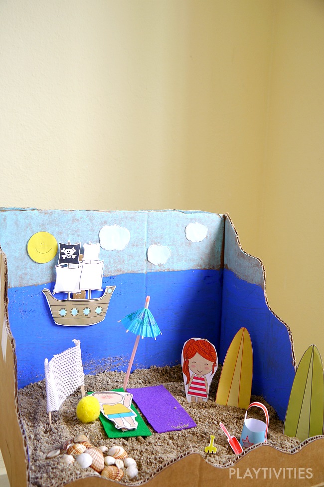 Miniature Beach Play Set And The Adventures