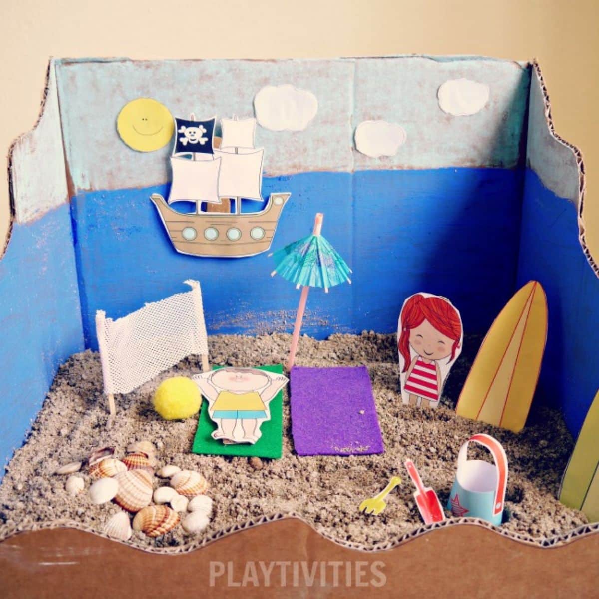 Miniature Beach Play Set And The Adventures