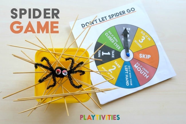 Spider game family game poster.