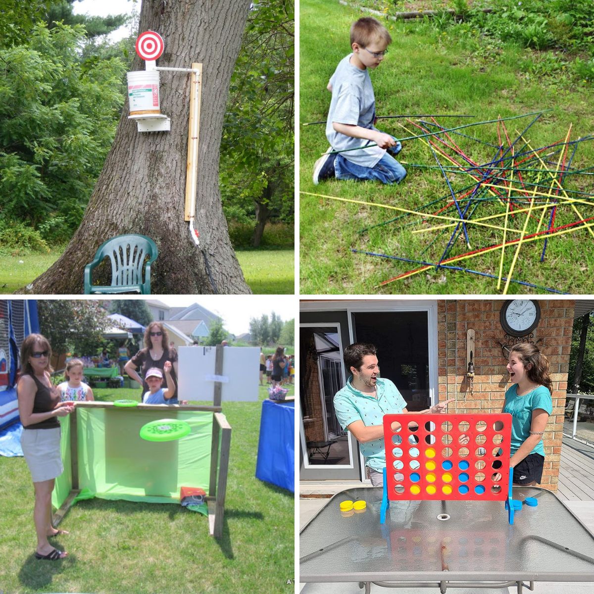 4 images of absolutely coolest backyard games.