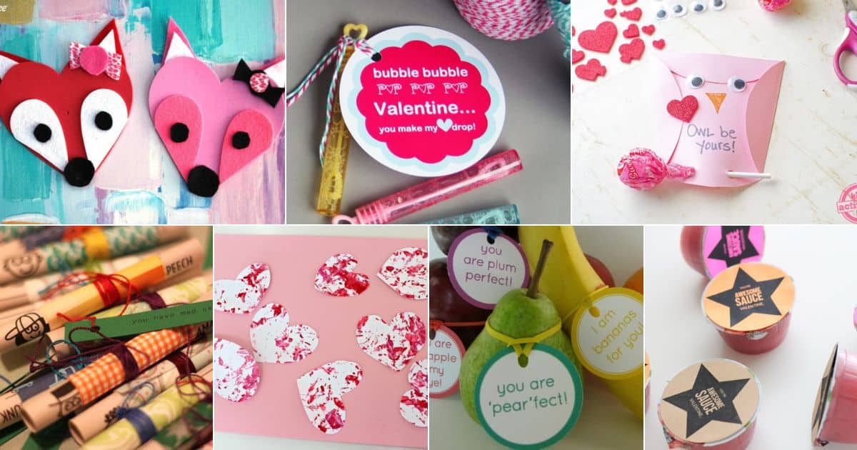 7 images of homemade valentine gifts.