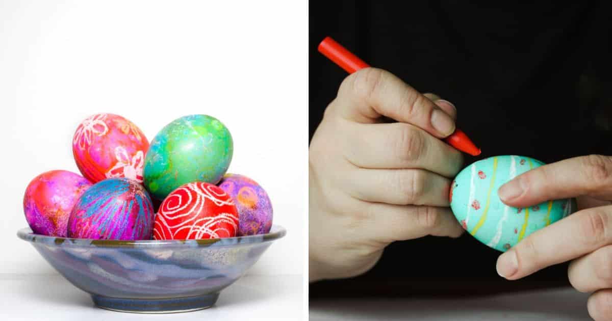 Decorate Your Easter Eggs With Crayons - The Make Your Own Zone