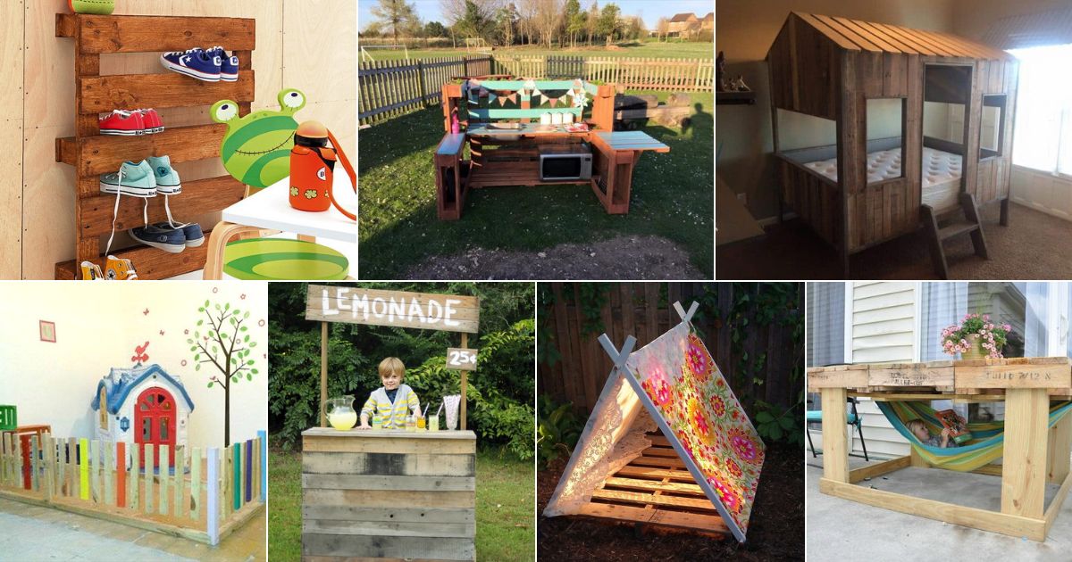 7 images of fun pallet project.
