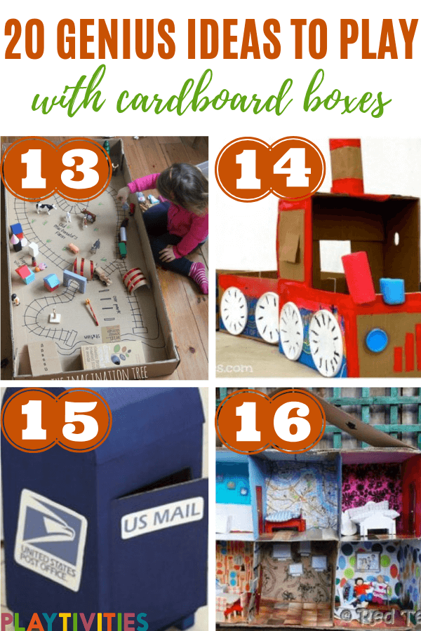20 Genius Ideas To Play With Cardboard Boxes poster