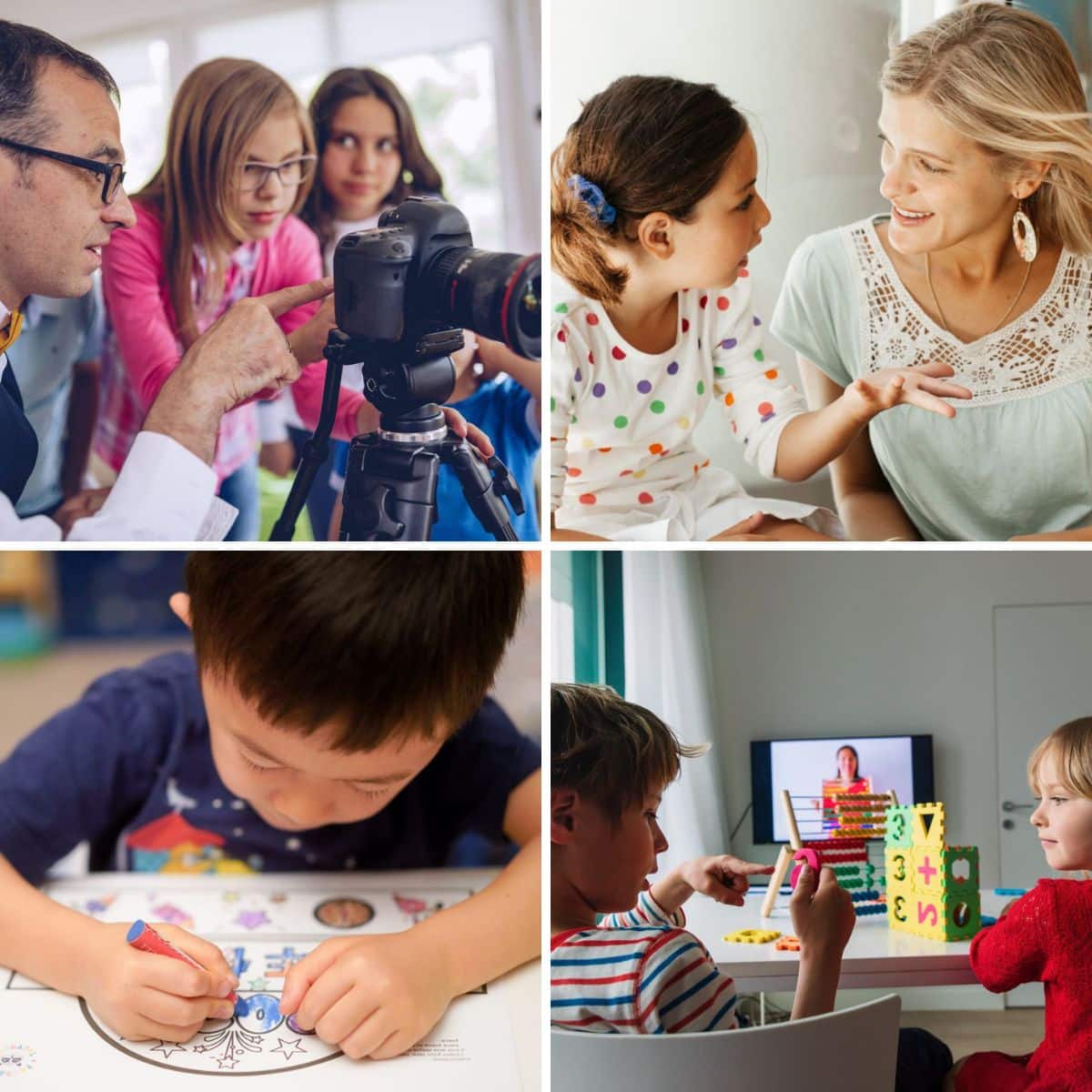 4 image of clever homeschooling ideas.