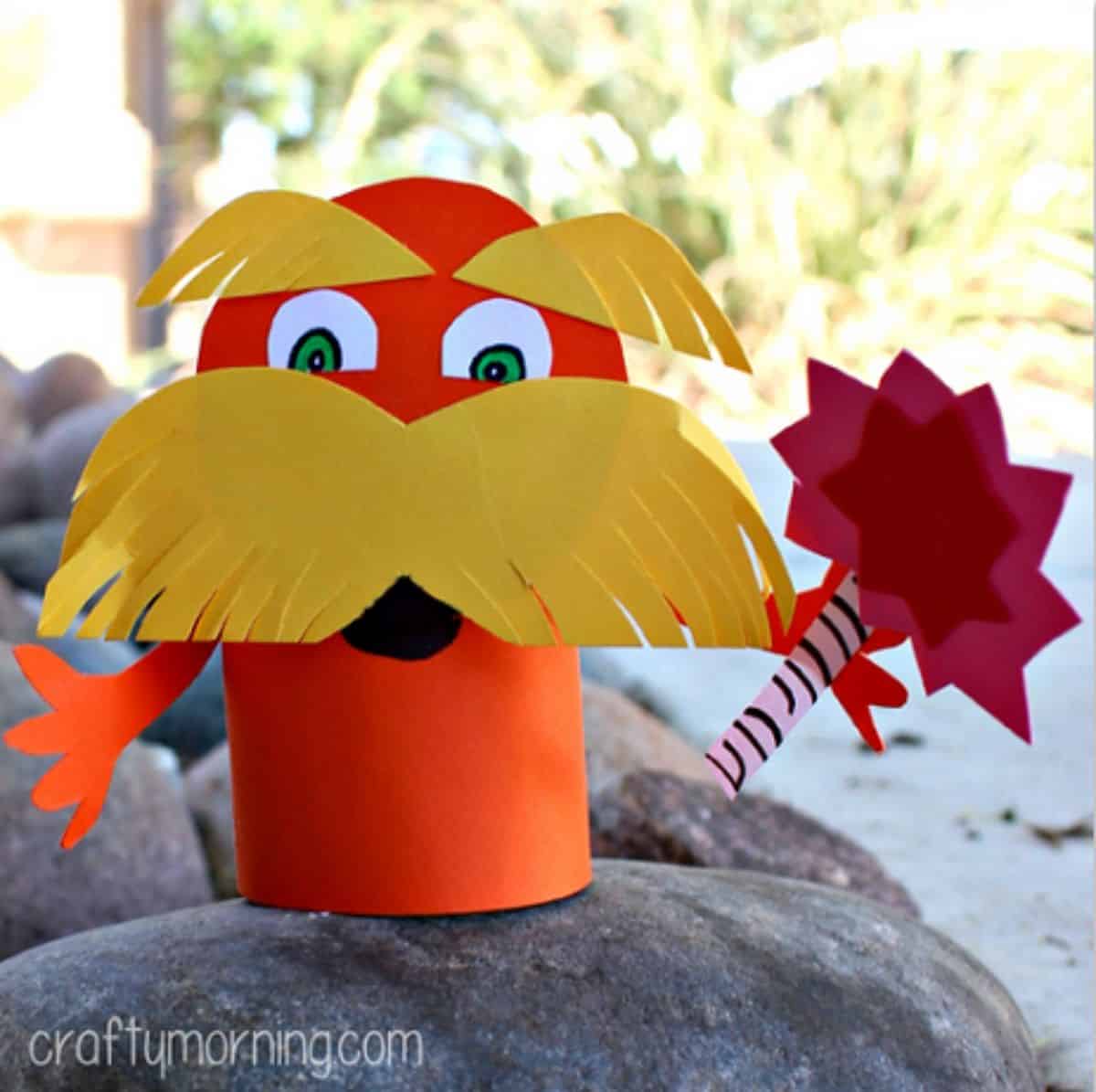 Lorax Toilet Paper Roll Craft For Kids