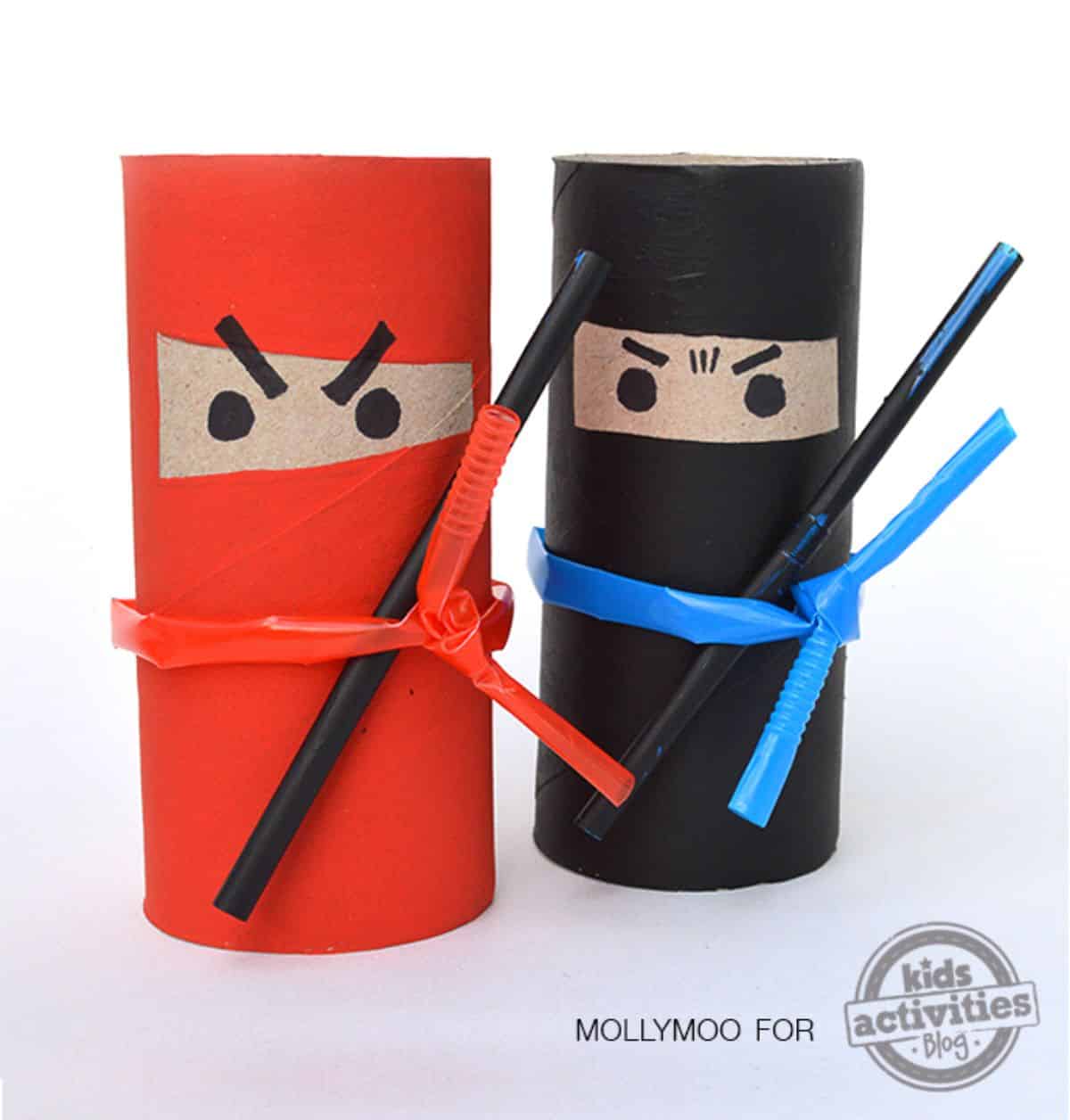 Toilet Roll Ninjas - frugal fun for kids
