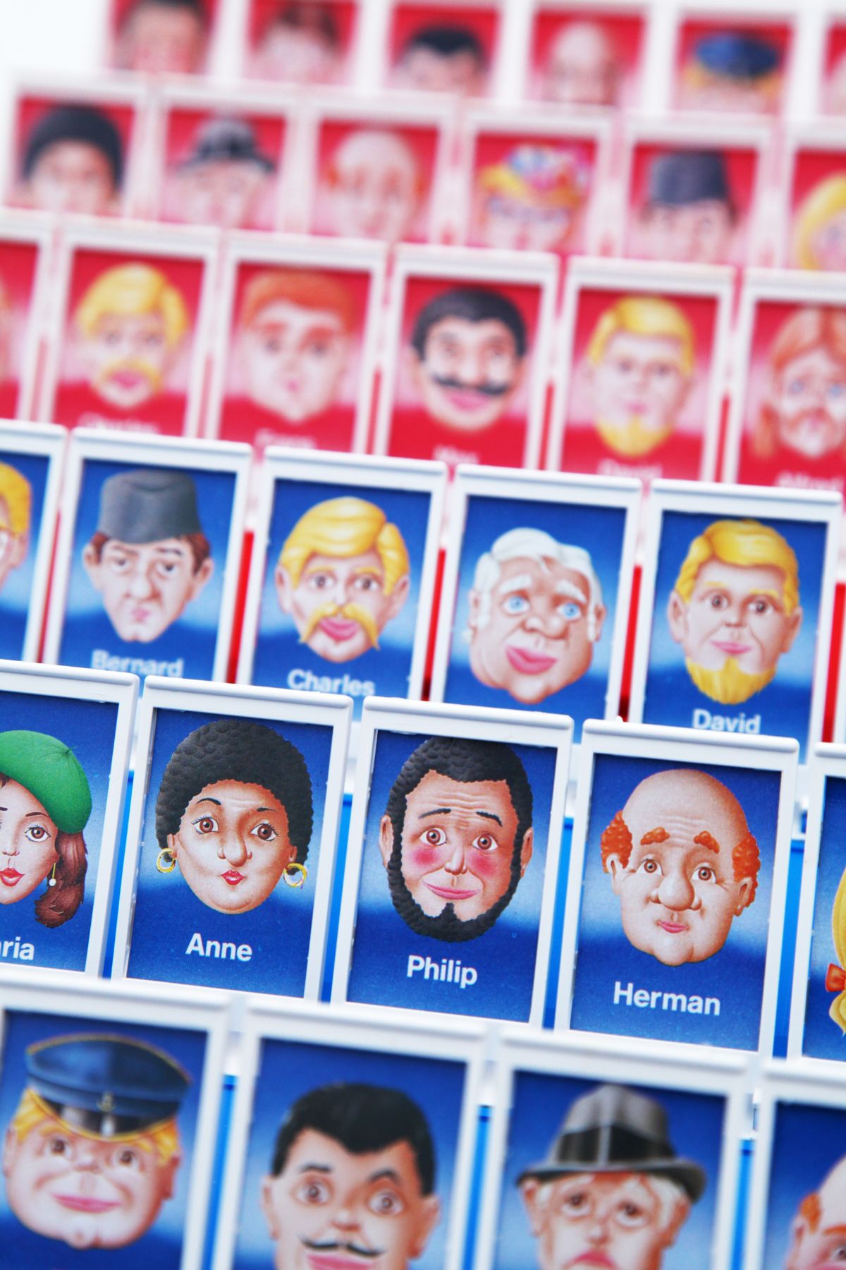 a close up of a guess who game