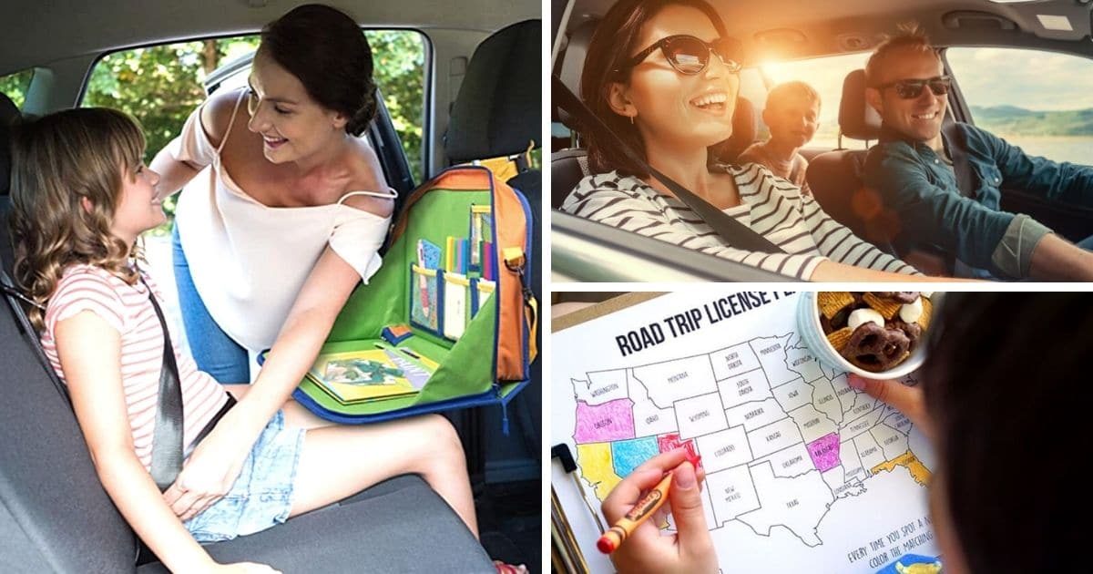 Kids Coloring Art Kit for Airplane, Car Ride, Road Trip, Travel