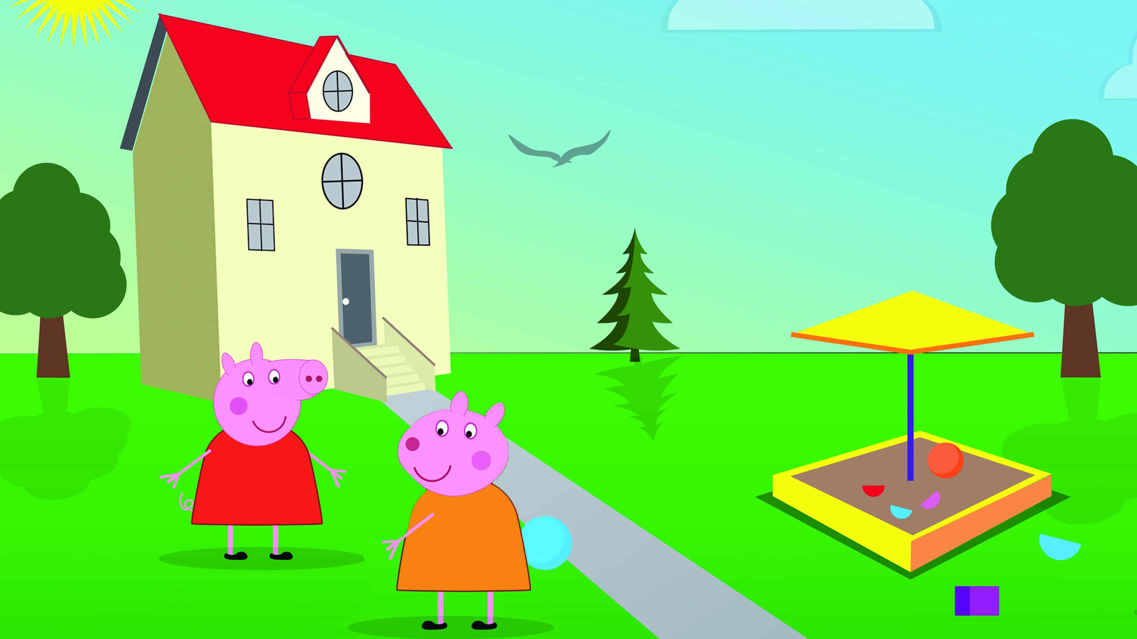Download A Close-up Look at Peppa Pig's Famous House Wallpaper, Wallpapers.com