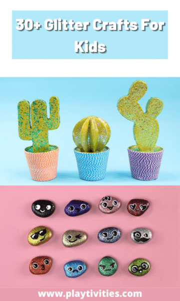 Shining cactus and glittering stones