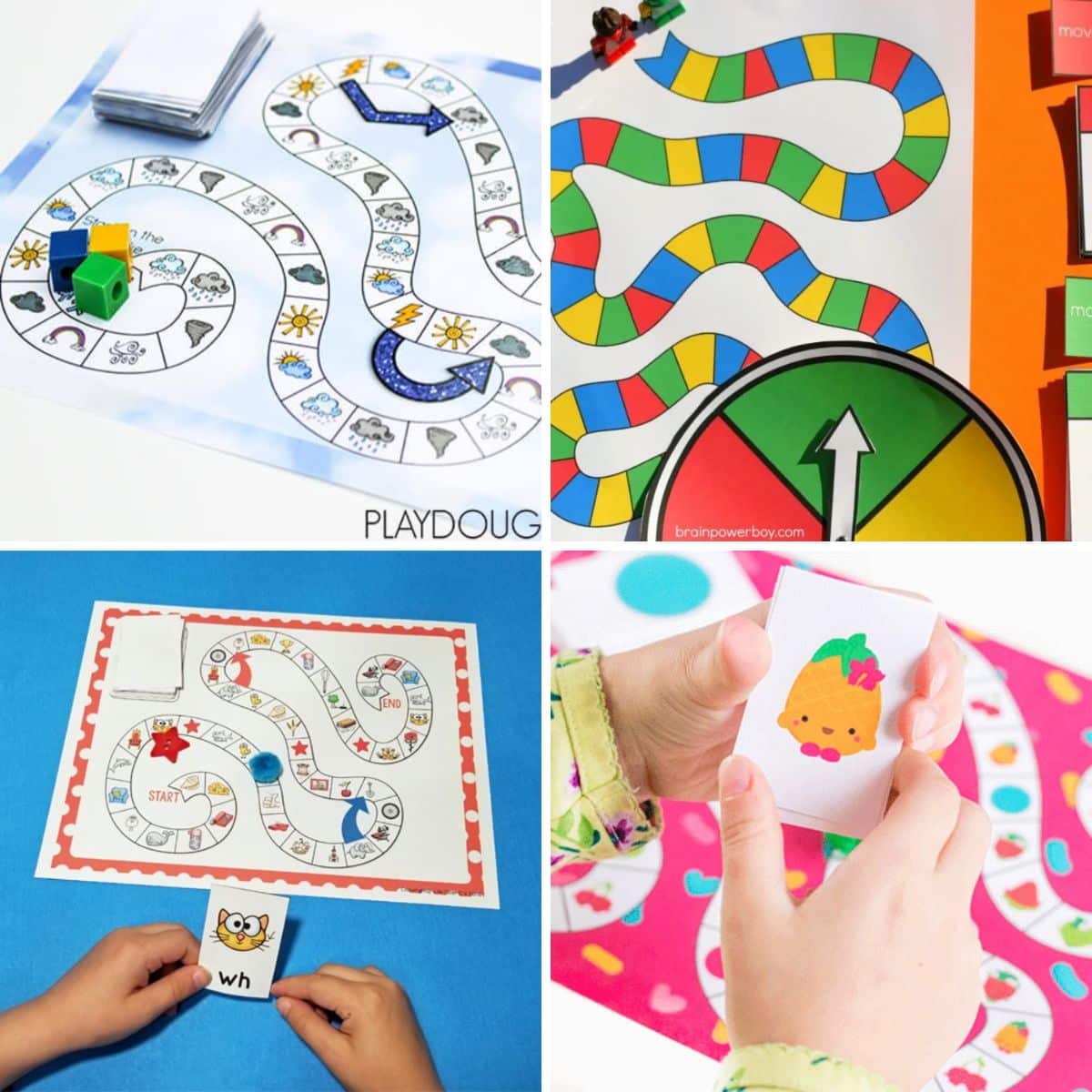 15 Adorable Printable Board Games For Kids Featured 