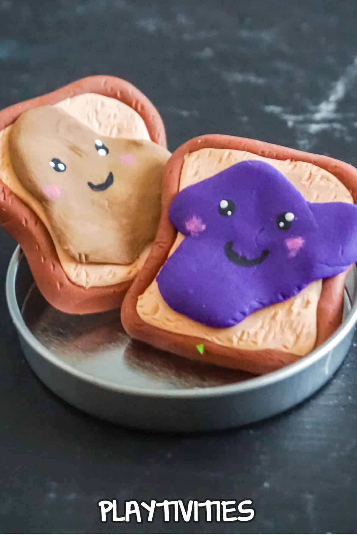 Polymer Clay PB&J Charms for best friends