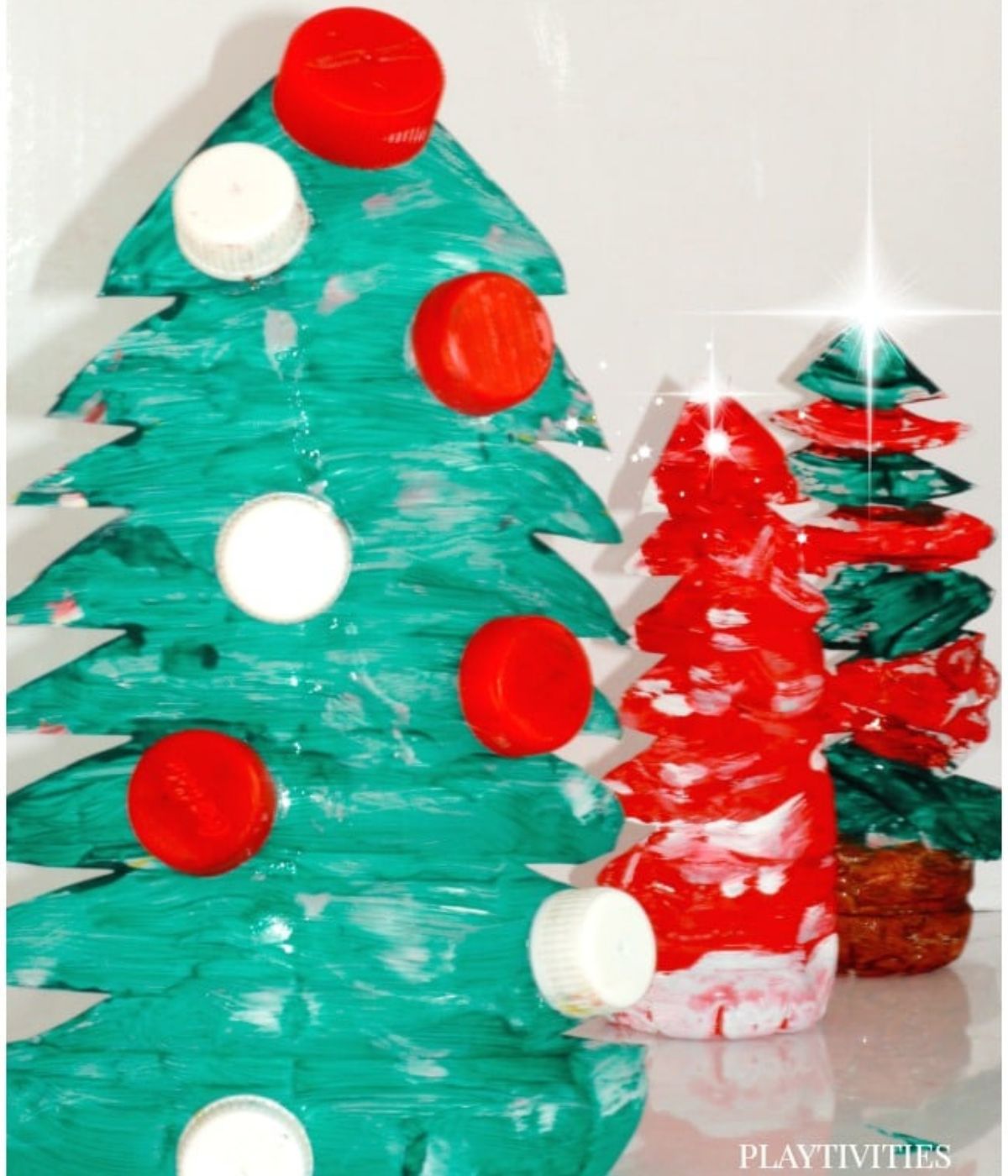 Christmas Tree Craft from Upcycled materials