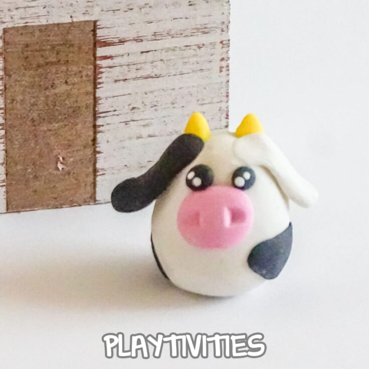 how to make a cow from polymer clay