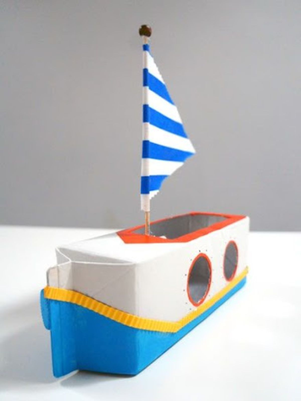 Milk Carton Boat Craft