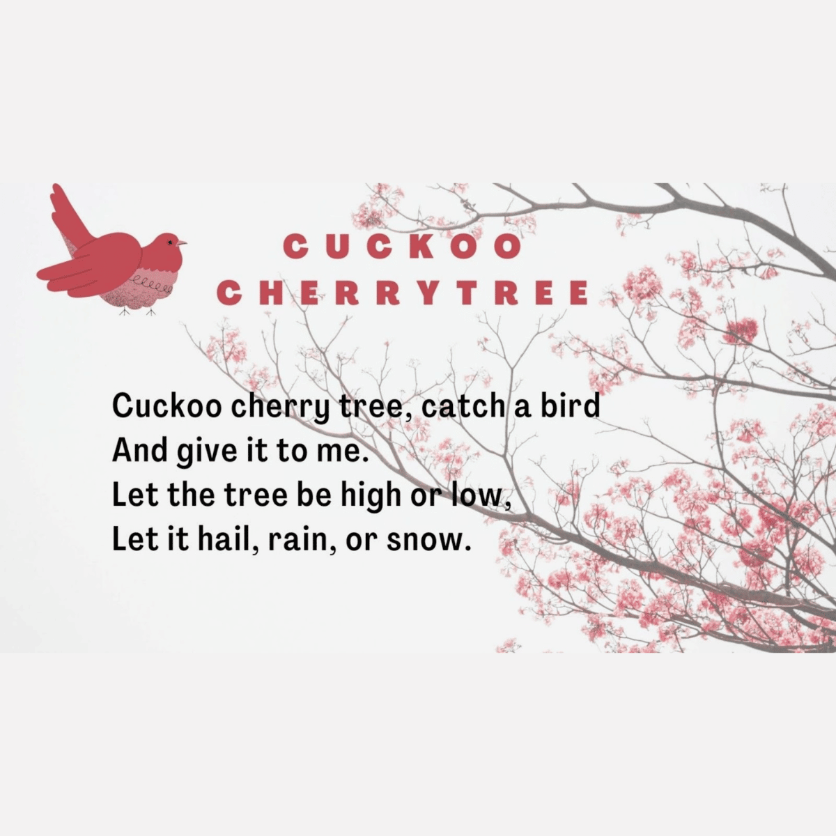 Cuckoo Cherry Tree lyrics