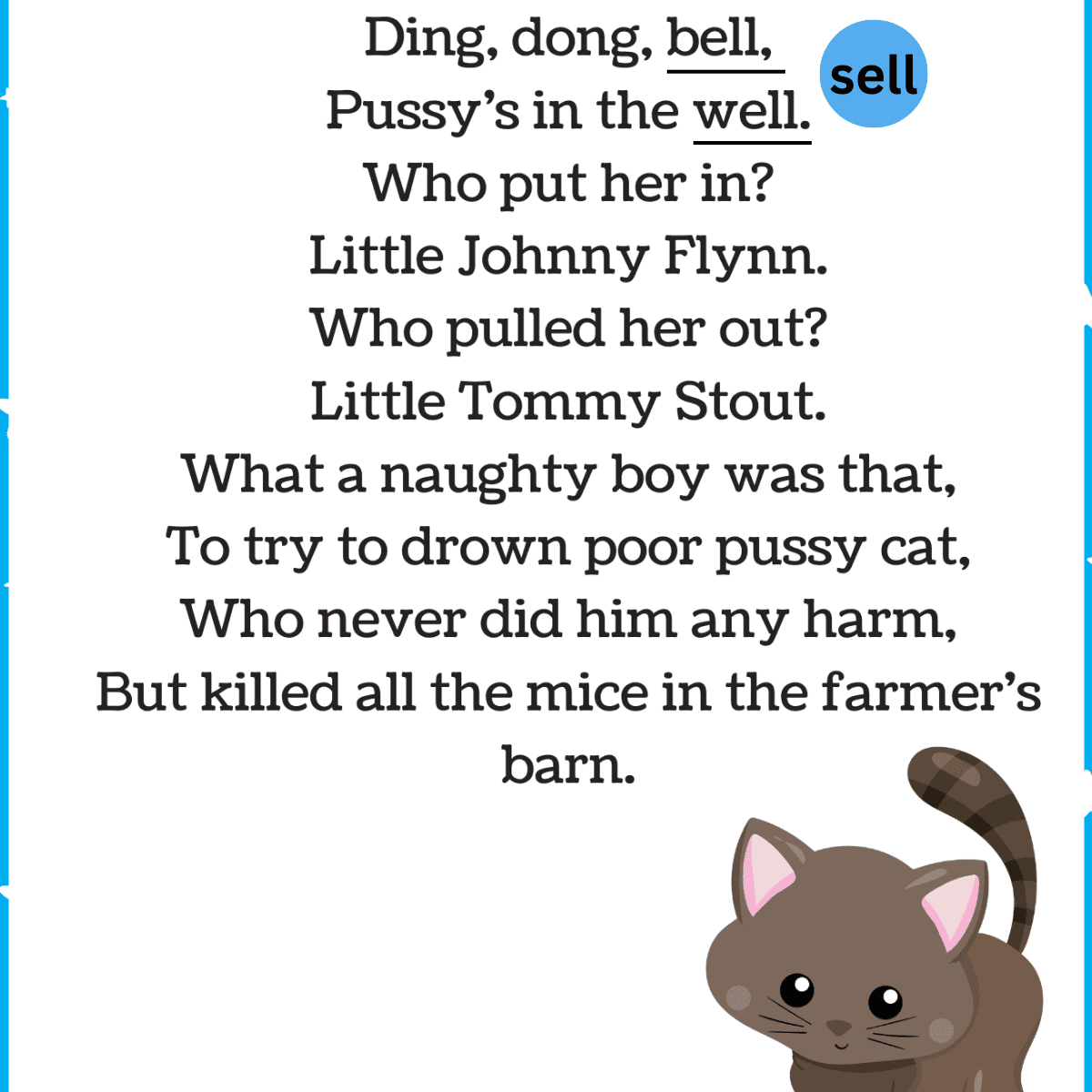 Ding Dong Bell lyrics