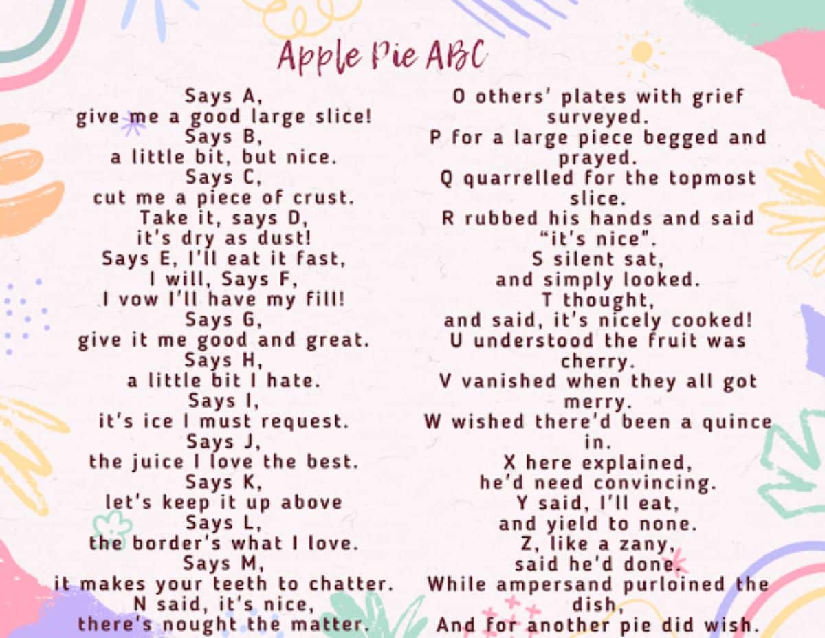 Apple Pie ABC - Photo lyrics