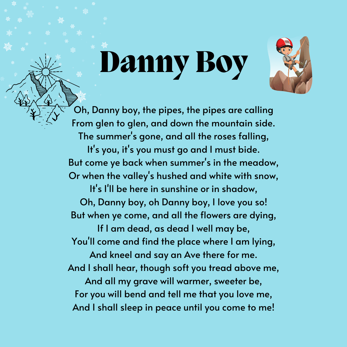 DANNY BOY lyrics