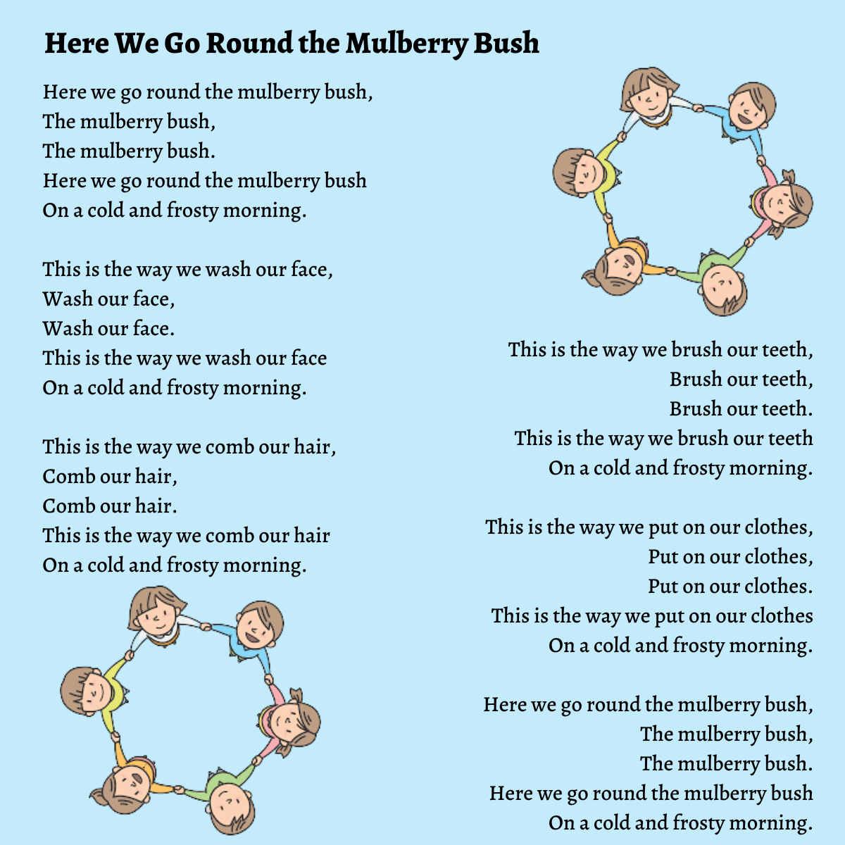 Here We Go Round the Mulberry Bush  lyrics