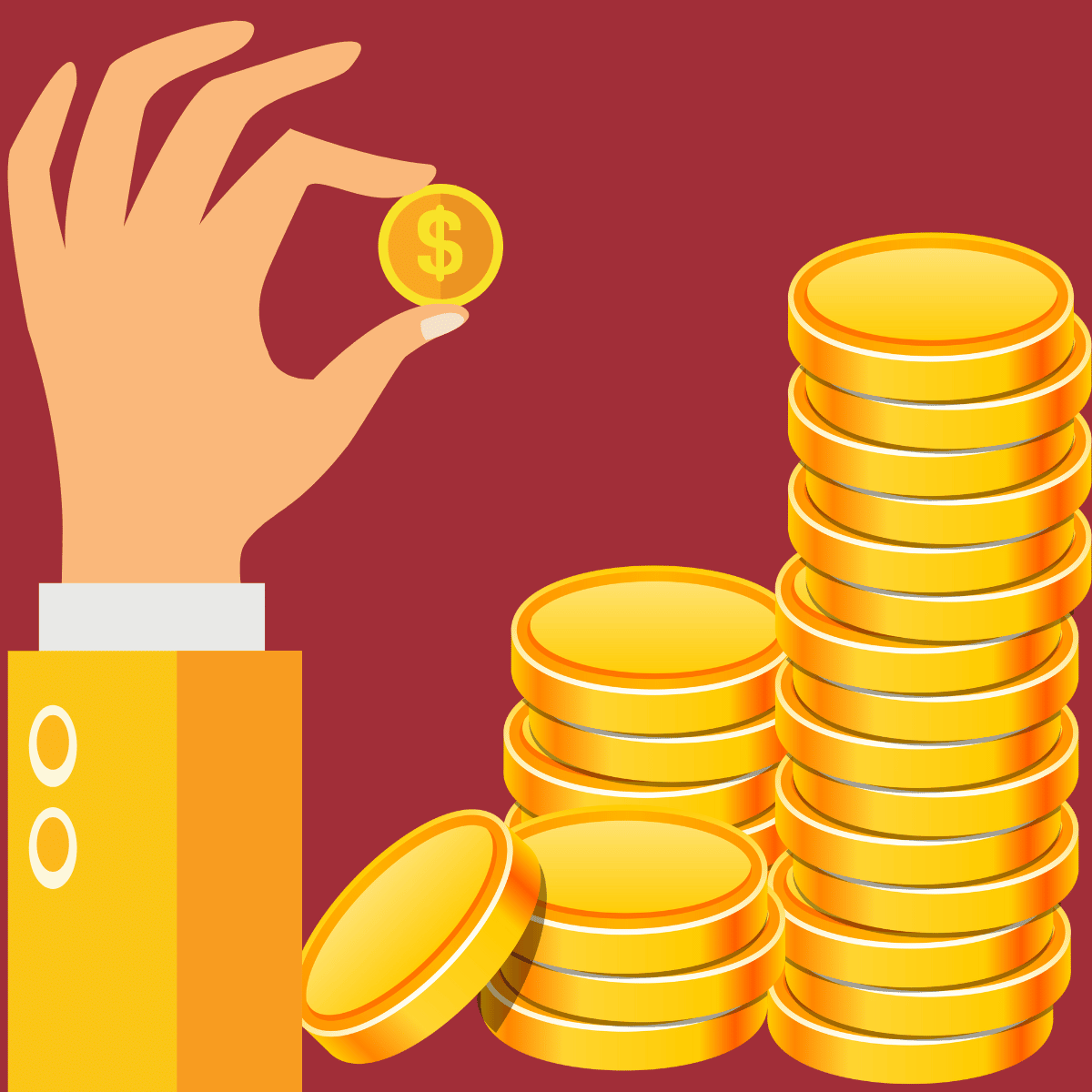 Gold coin clipart