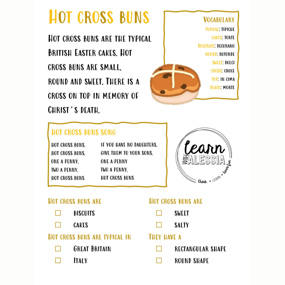 Hot Cross Buns assignment