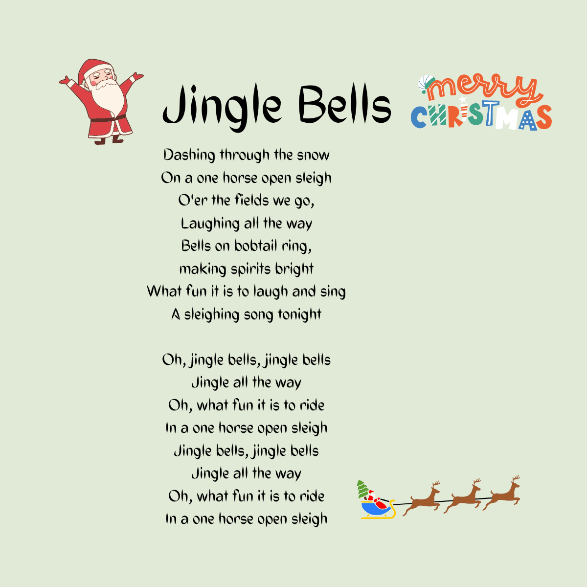 Jingle Bells 1200 x 1200