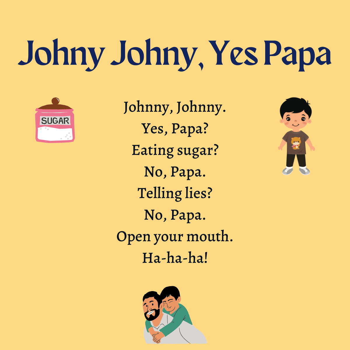 Johny Johny, Yes Papa lyrics